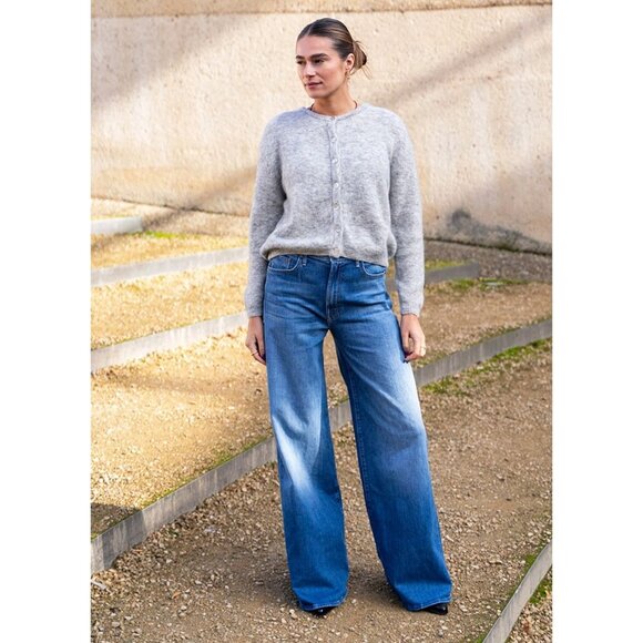 MOTHER Denim - Mother The Undercover Wide Leg Straight Jeans Size 31 in New Sheriff in Town Den